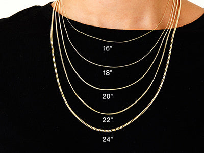9ct Gold Curb Chain - Solid Italian Gold - Choose your length