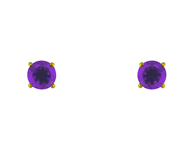 9ct Gold Birthstone Earrings