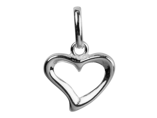 Sterling Silver Open Heart Pendant