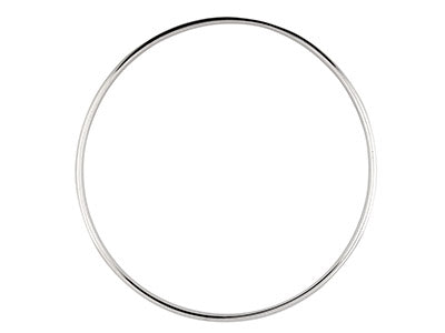 3.5mm Silver polished Bangle